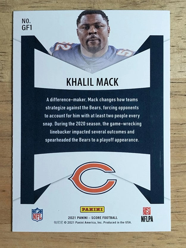 2021 Score Game Face #1 Khalil Mack