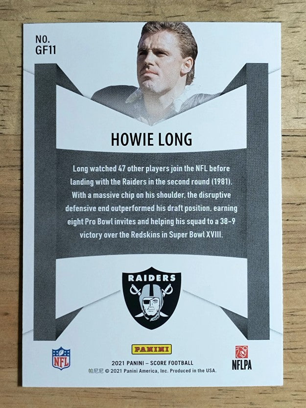 2021 Score Game Face #11 Howie Long