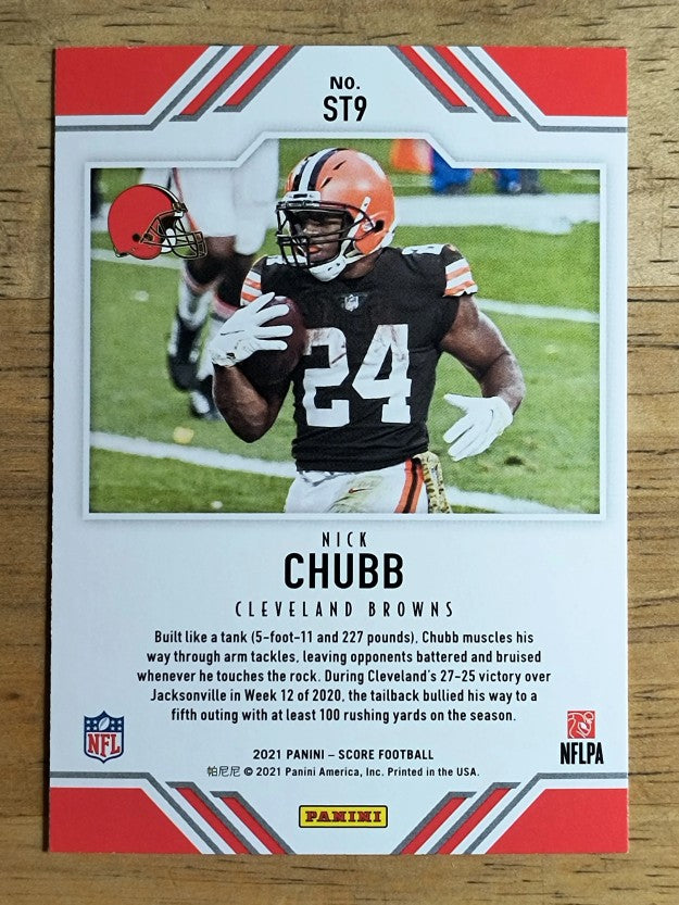 2021 Score Score Team #9 Nick Chubb