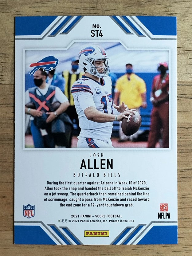 2021 Score Score Team #4 Josh Allen