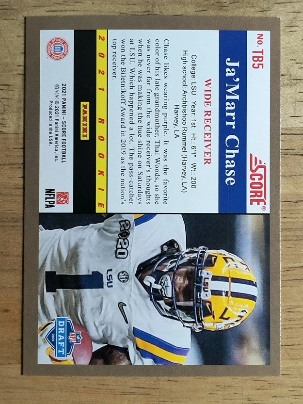 2021 Score '91 Throwback Rookies #5 Ja'Marr Chase