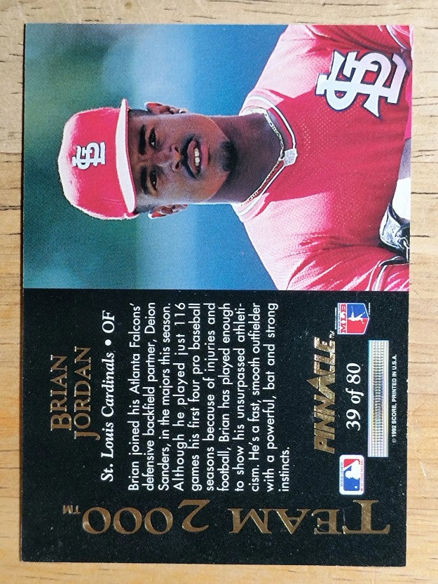 1992 Pinnacle Team 2000 #39 Brian Jordan