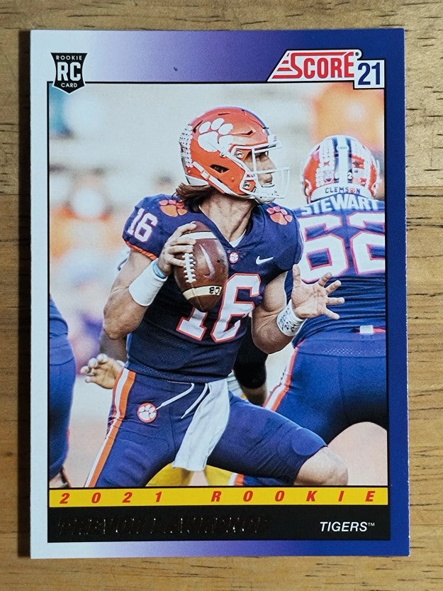 2021 Score '91 Throwback Rookies #1 Trevor Lawrence