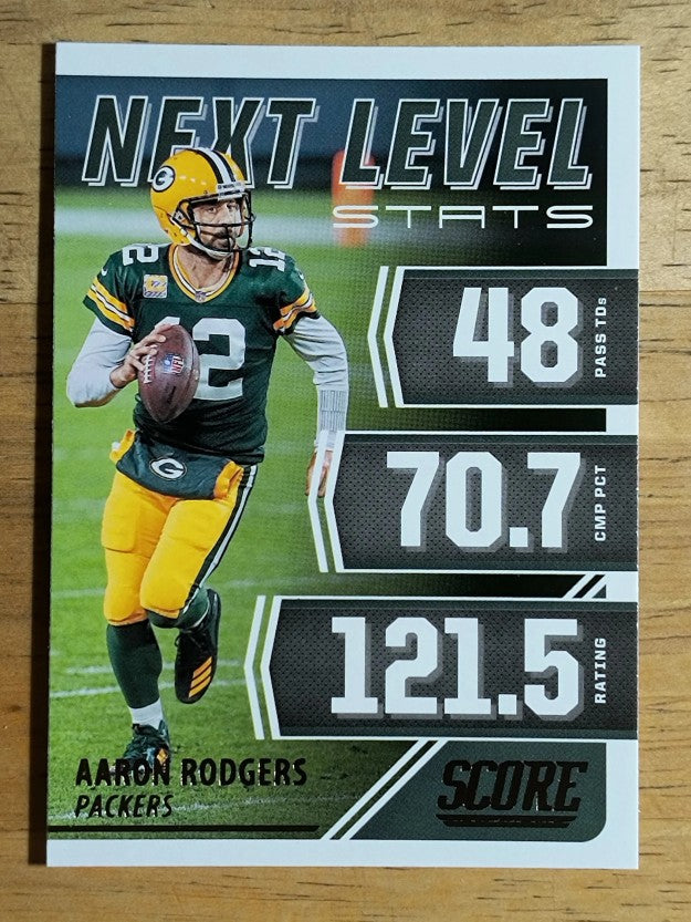 2021 Score Next Level Stats #4 Aaron Rodgers