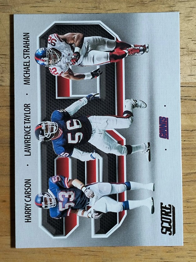 2021 Score 3D #12 Harry Carson/Lawrence Taylor/Michael Strahan