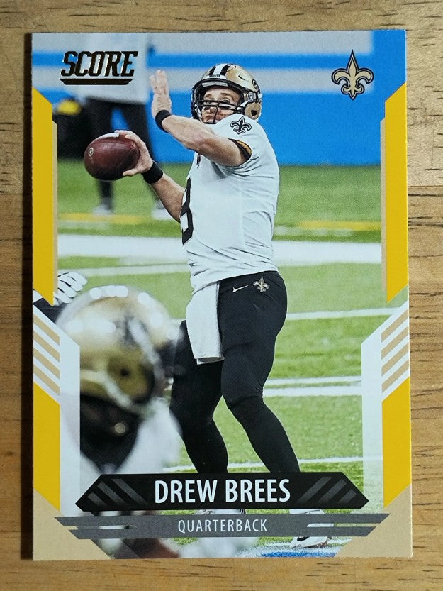 2021 Score Gold #206 Drew Brees