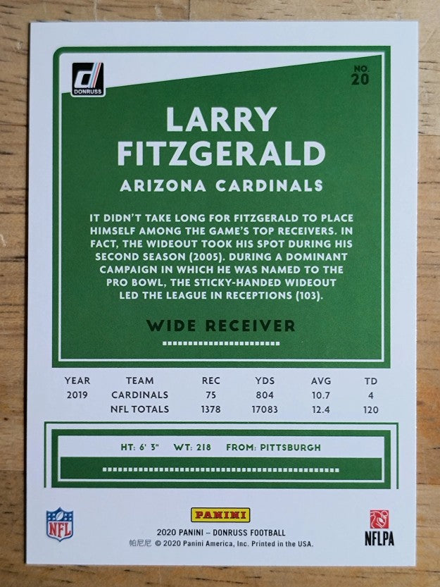 2020 Donruss #20 Larry Fitzgerald