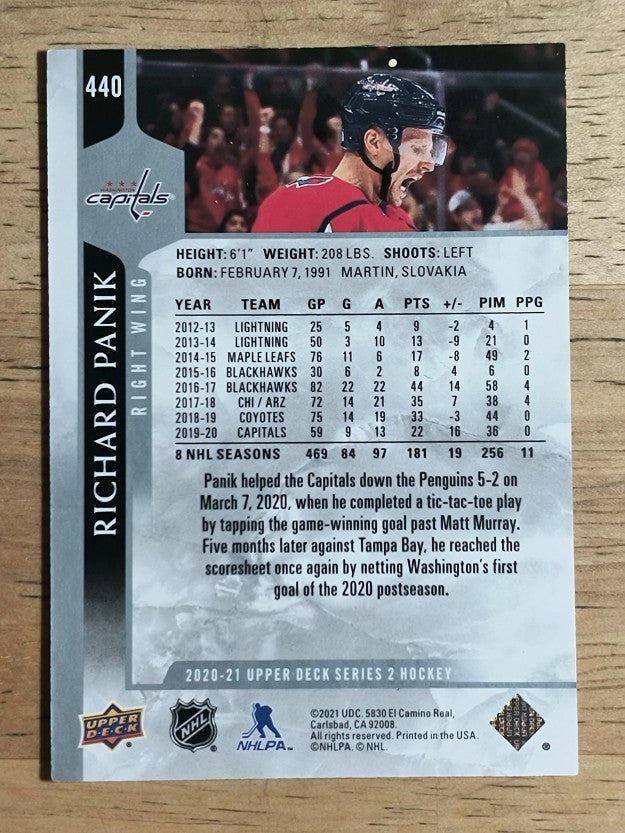 2020-21 Upper Deck #440 Richard Panik