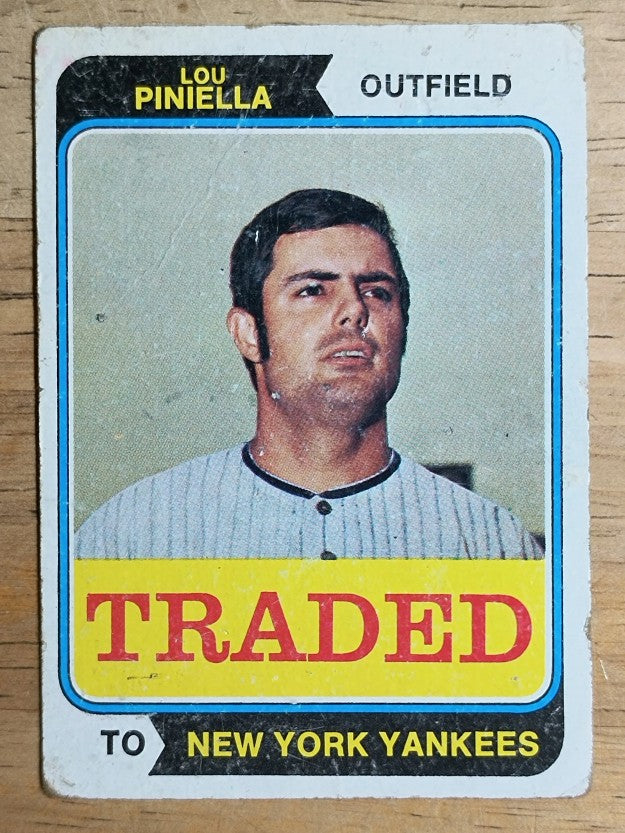 1974 Topps Traded #390T Lou Piniella (POOR)