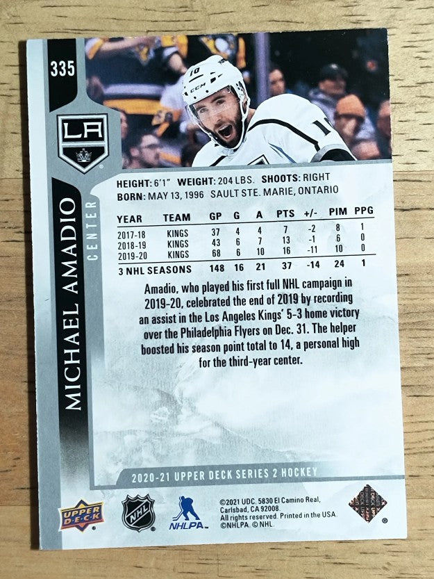 2020-21 Upper Deck #335 Michael Amadio