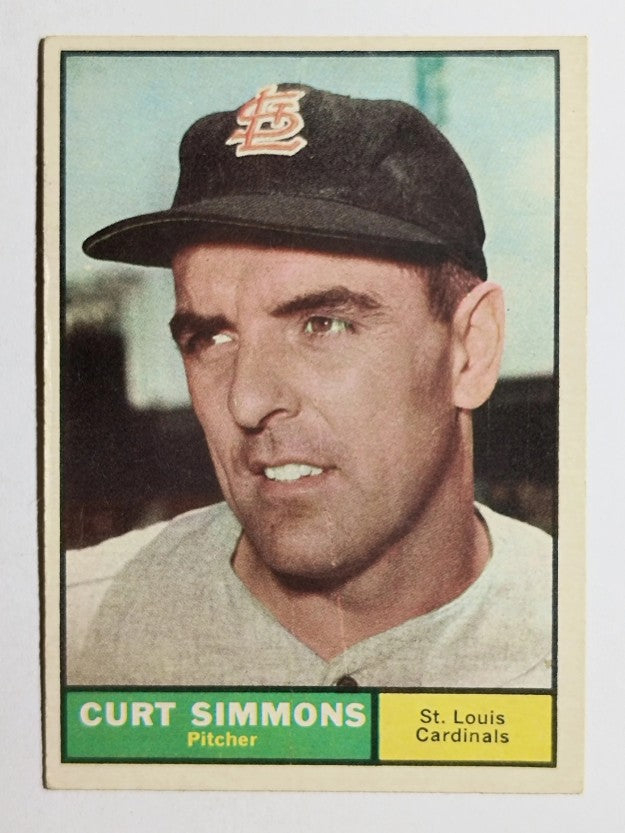 1961 Topps #11 Curt Simmons (VGEX)