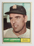1961 Topps #11 Curt Simmons (VGEX)