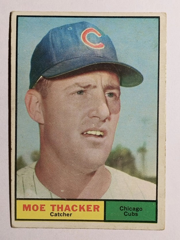 1961 Topps #12 Moe Thacker (VGEX)