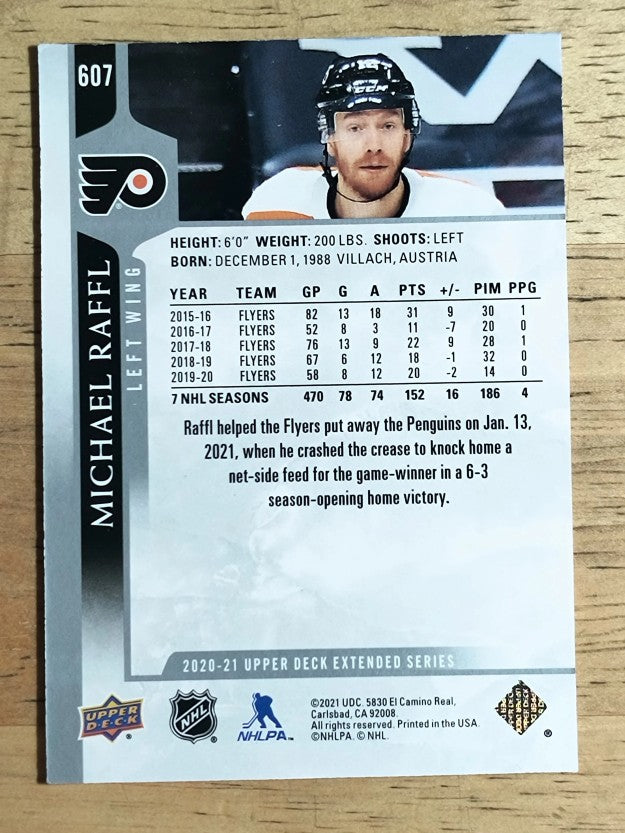 2020-21 Upper Deck #607 Michael Raffl