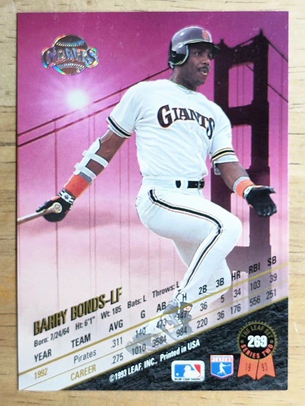 1993 Leaf #269 Barry Bonds