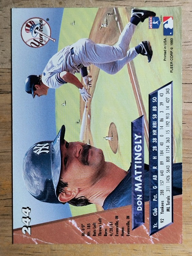 1993 Ultra #244 Don Mattingly