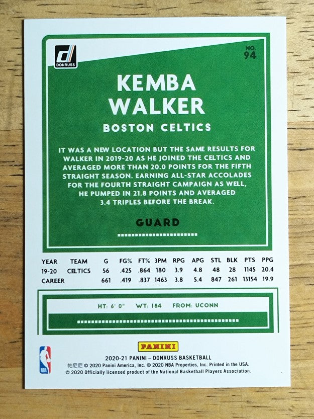 2020-21 Donruss #94 Kemba Walker