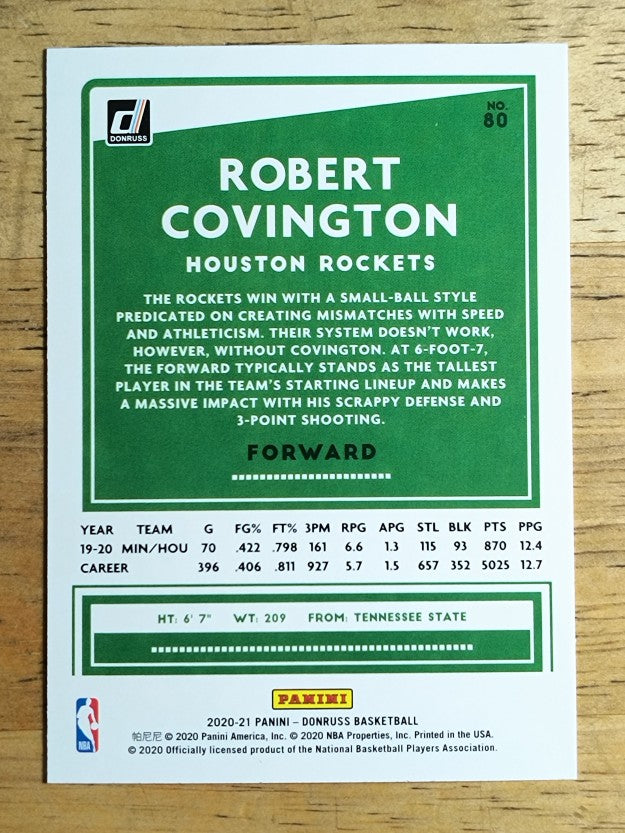 2020-21 Donruss #80 Robert Covington