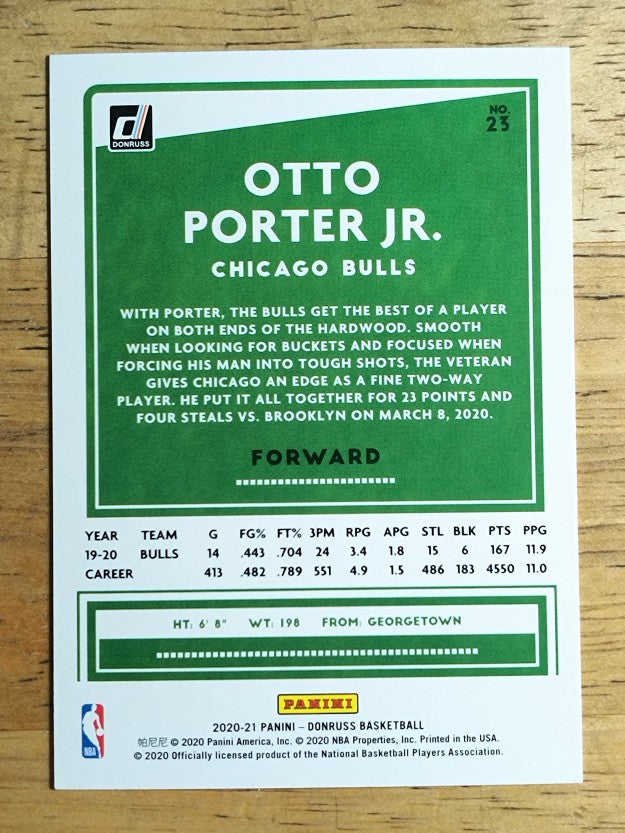 2020-21 Donruss #23 Otto Porter Jr.