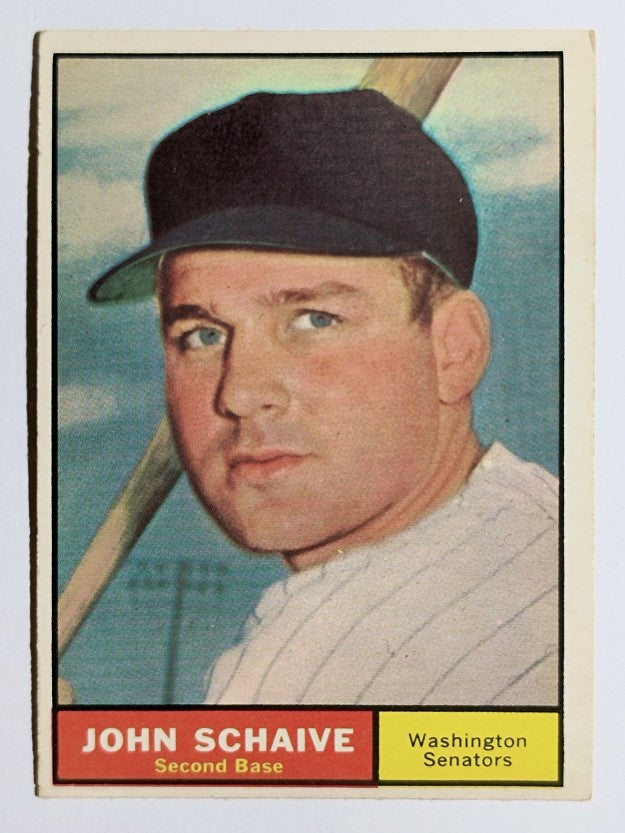 1961 Topps #259 John Schaive RC (EX)