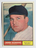 1961 Topps #259 John Schaive RC (VGEX)