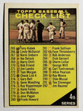1961 Topps #273B Checklist 4/Copyright symbol adjacent to 339 (GOOD)
