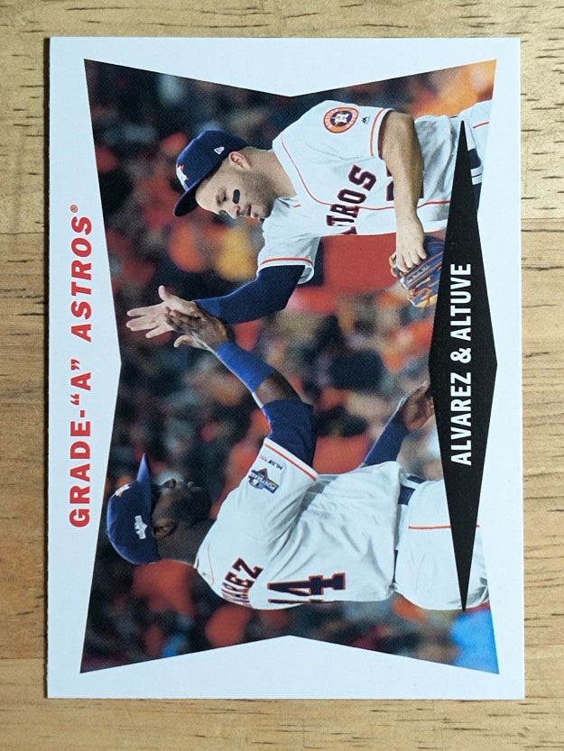 2020 Topps Archives '60 Topps Combo Cards #60CCAA Yordan Alvarez/Jose Altuve