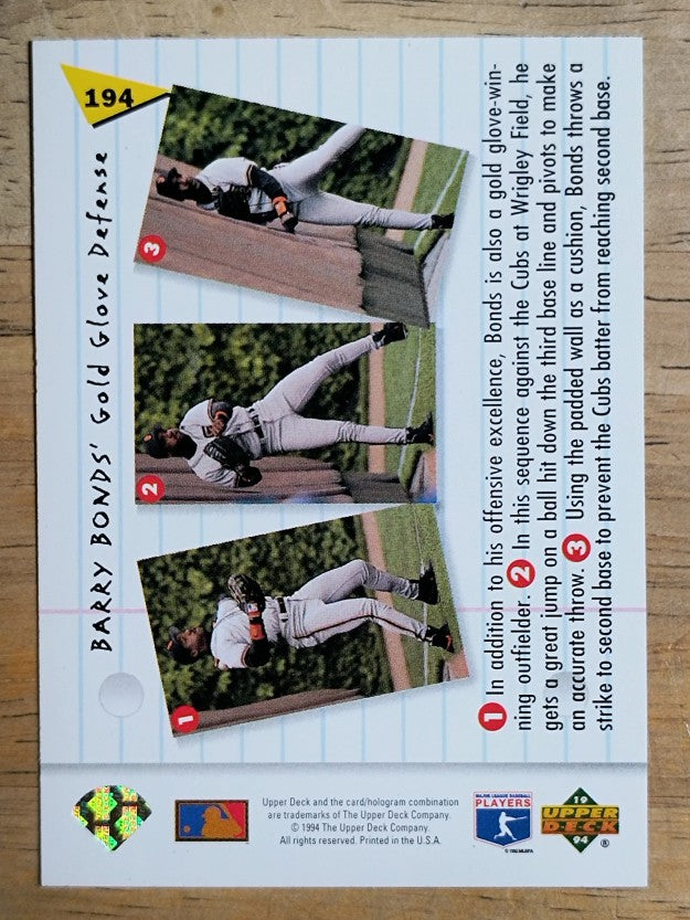 1994 Fun Pack #194 Barry Bonds PF