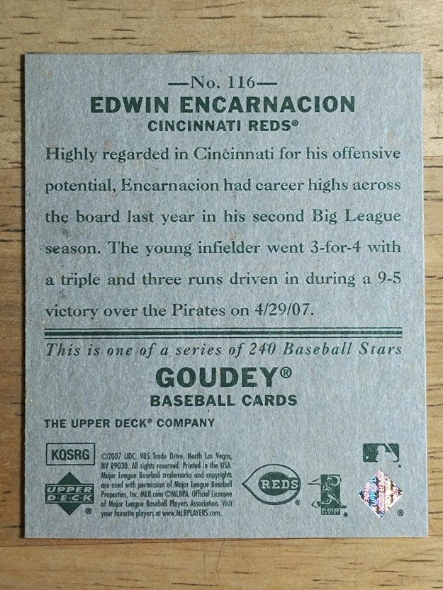 2007 Upper Deck Goudey #116 Edwin Encarnacion