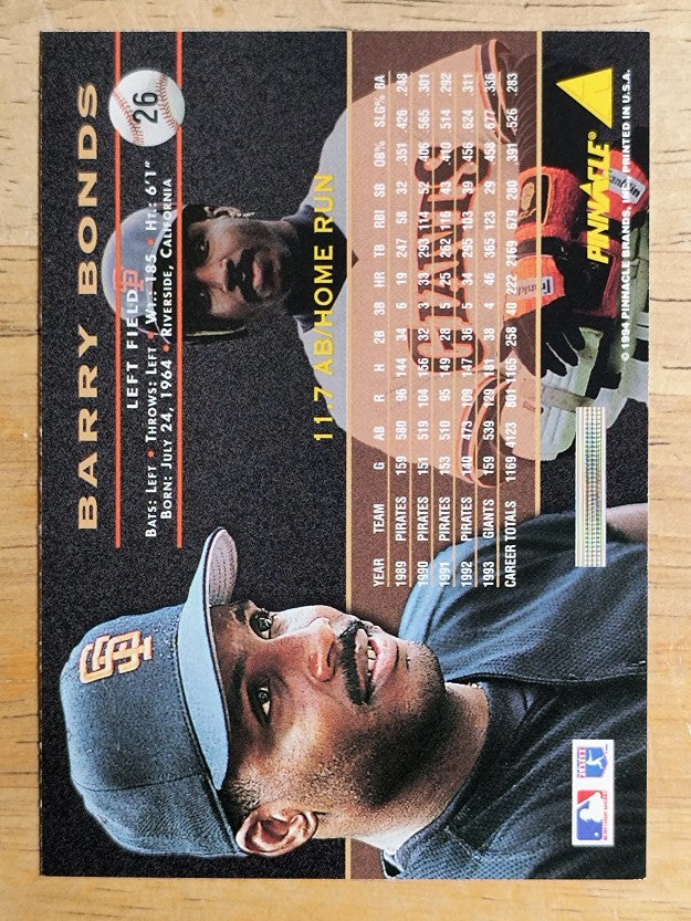 1994 Pinnacle #26 Barry Bonds