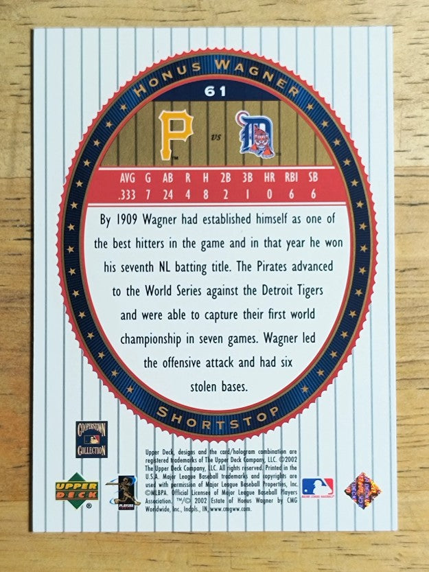 2002 Upper Deck World Series Heroes #61 Honus Wagner
