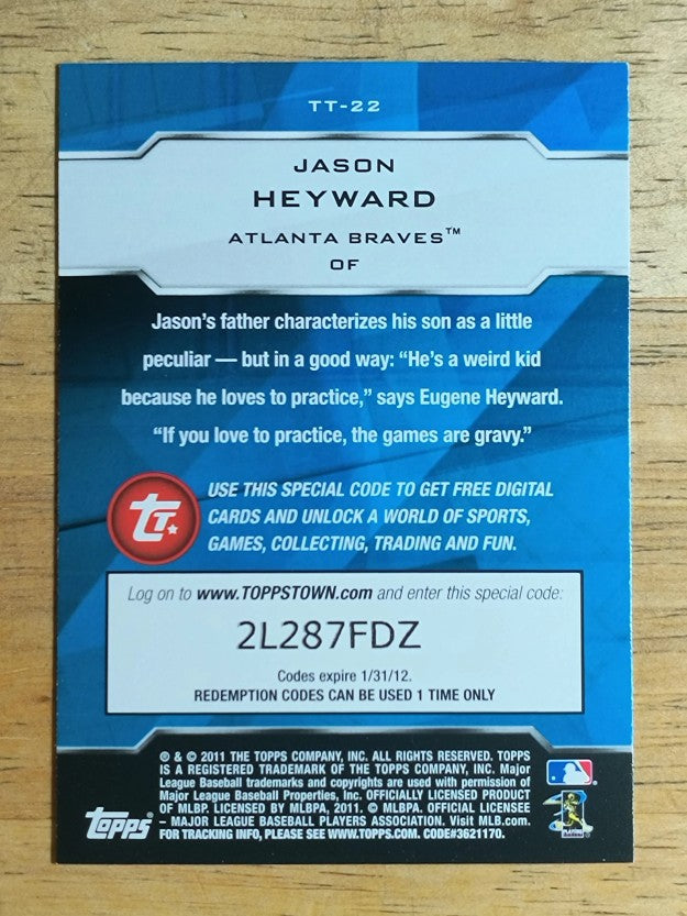 2011 Topps Topps Town #TT22 Jason Heyward