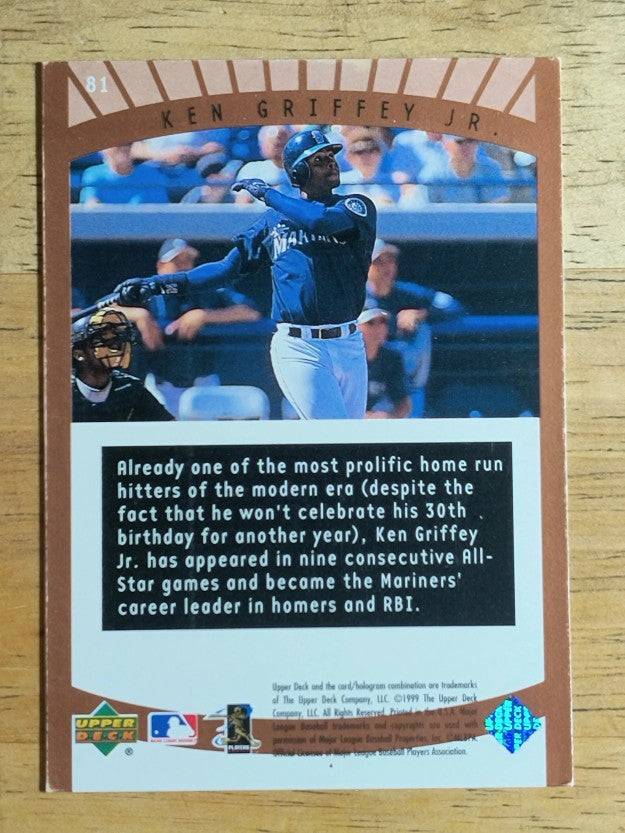 1999 Upper Deck Ovation #81 Ken Griffey Jr. SS