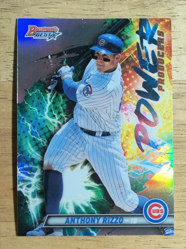 2019 Bowman's Best Power Producers Refractors #PPANR Anthony Rizzo