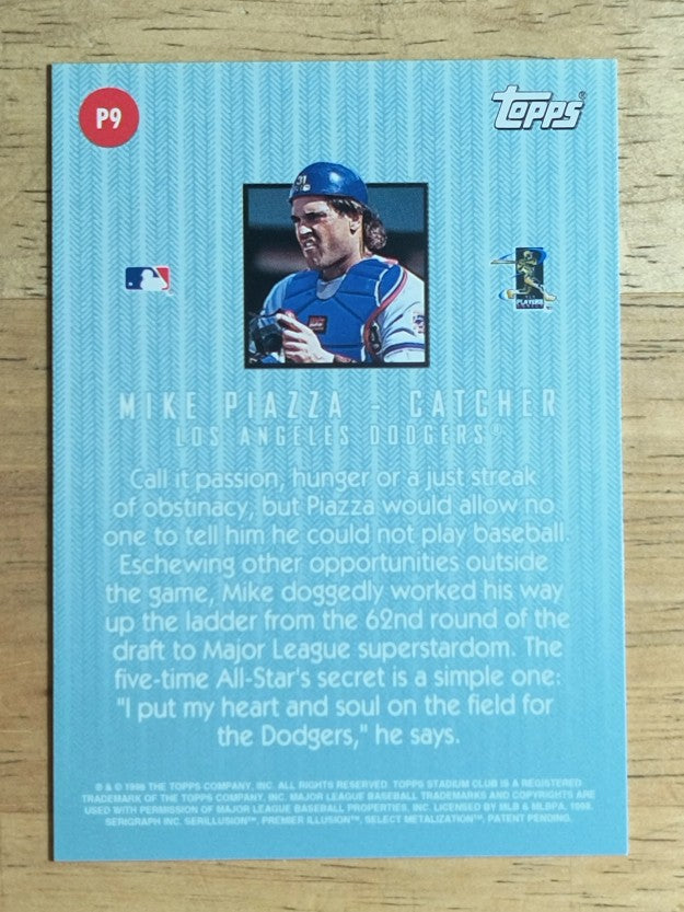 1998 Stadium Club Playing With Passion #P9 Mike Piazza