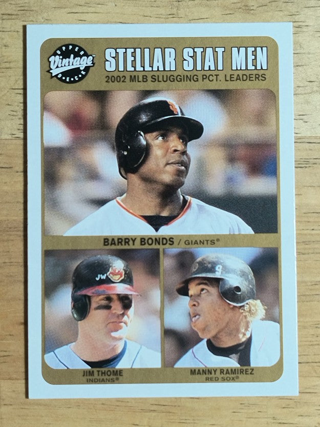 2003 Upper Deck Vintage #246 Barry Bonds/Jim Thome/Manny Ramirez