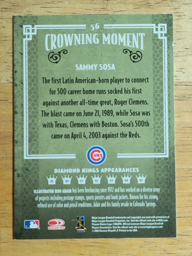 2005 Diamond Kings #56 Sammy Sosa