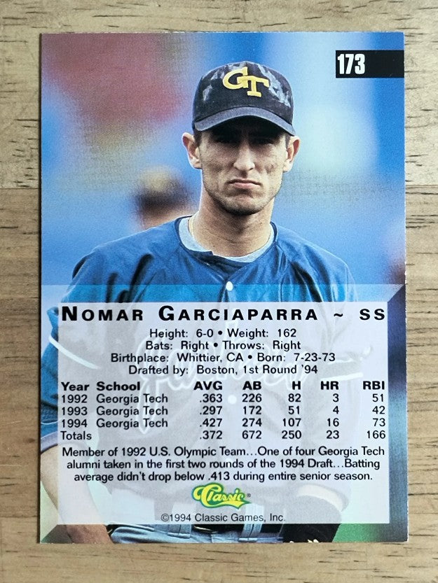 1994 Classic Four Sport #173 Nomar Garciaparra