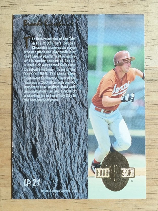 1993 Classic Four Sport LPs #LP21 Brooks Kieschnick