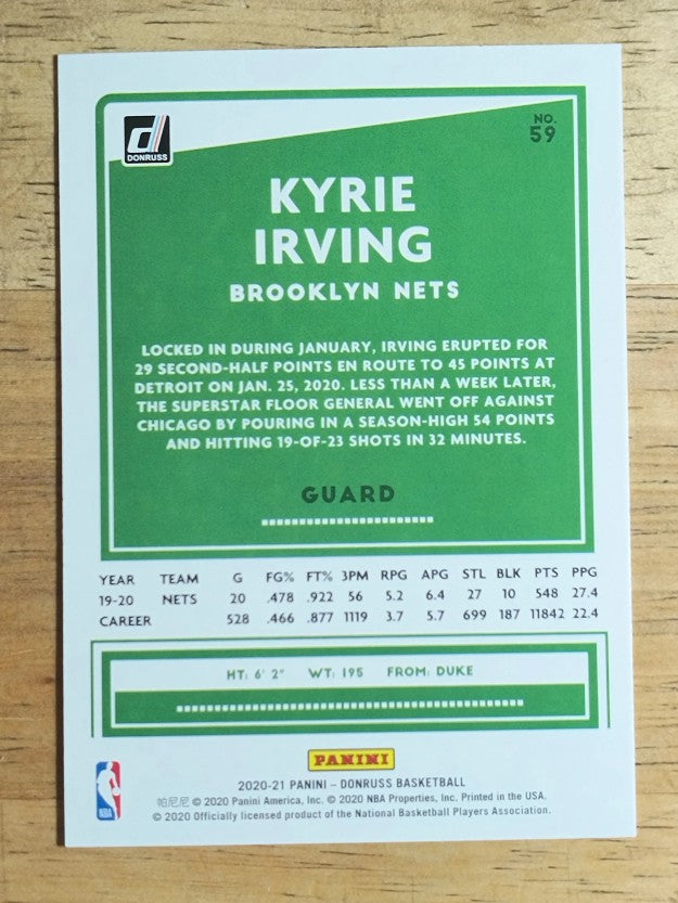 2020-21 Donruss #59 Kyrie Irving