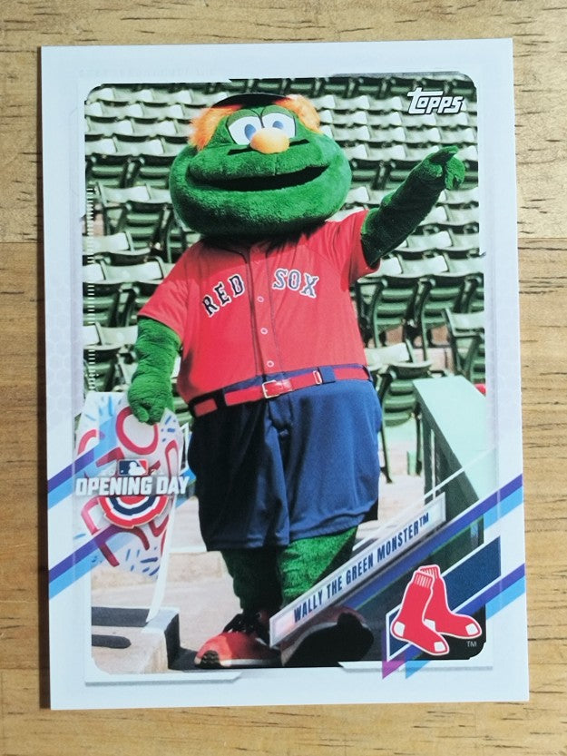2021 Topps Opening Day Mascots #M2 Wally the Green Monster