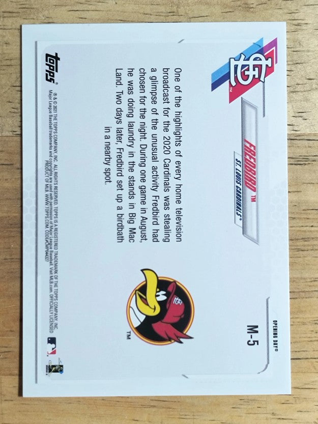 2021 Topps Opening Day Mascots #M5 Fredbird