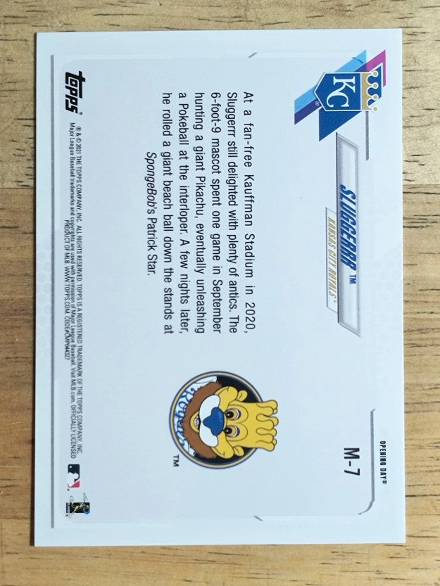 2021 Topps Opening Day Mascots #M7 Sluggerrr