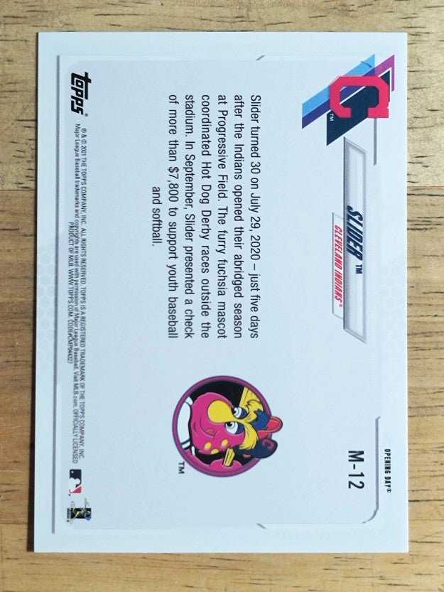 2021 Topps Opening Day Mascots #M12 Slider