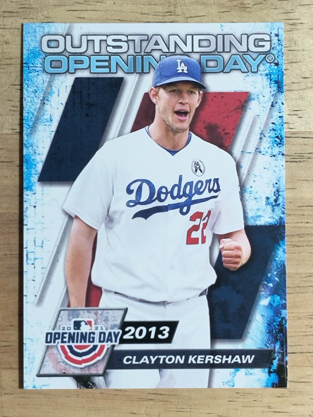 2021 Topps Opening Day Outstanding Opening Days #OOD9 Clayton Kershaw