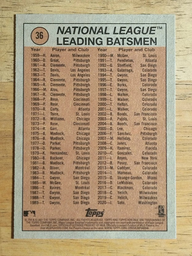 2021 Topps Heritage #36 Juan Soto IA
