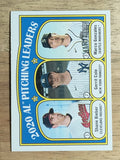 2021 Topps Heritage #94 Gerrit Cole/Marco Gonzales/Shane Bieber LL