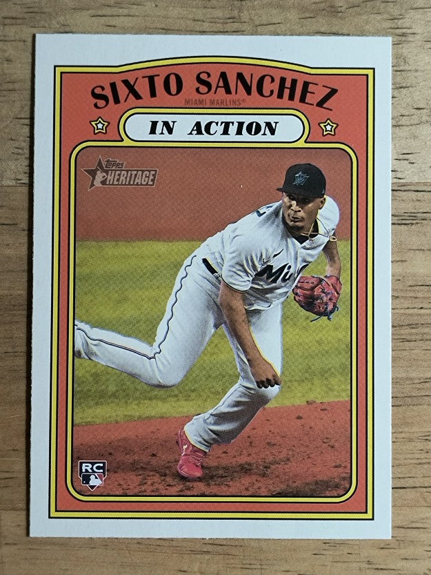 2021 Topps Heritage #16 Sixto Sanchez IA