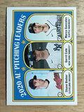 2021 Topps Heritage #94 Gerrit Cole/Marco Gonzales/Shane Bieber LL