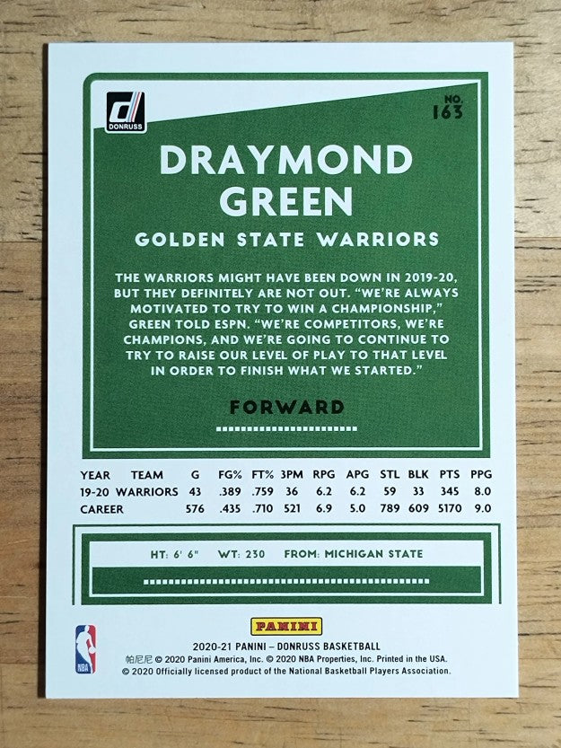 2020-21 Donruss #163 Draymond Green